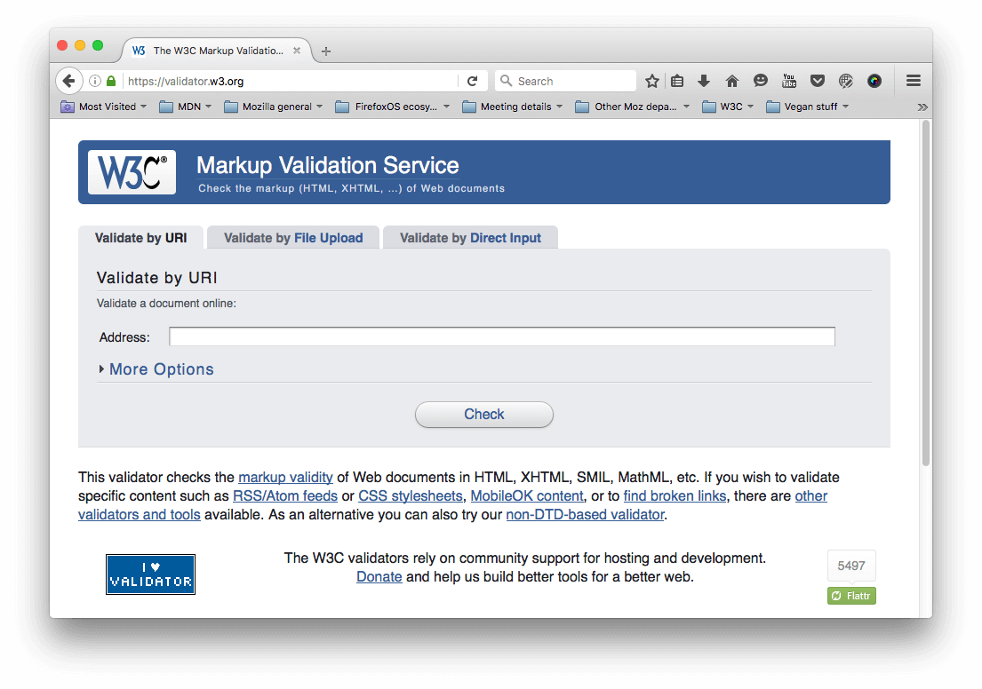 The HTML validator ホームページ